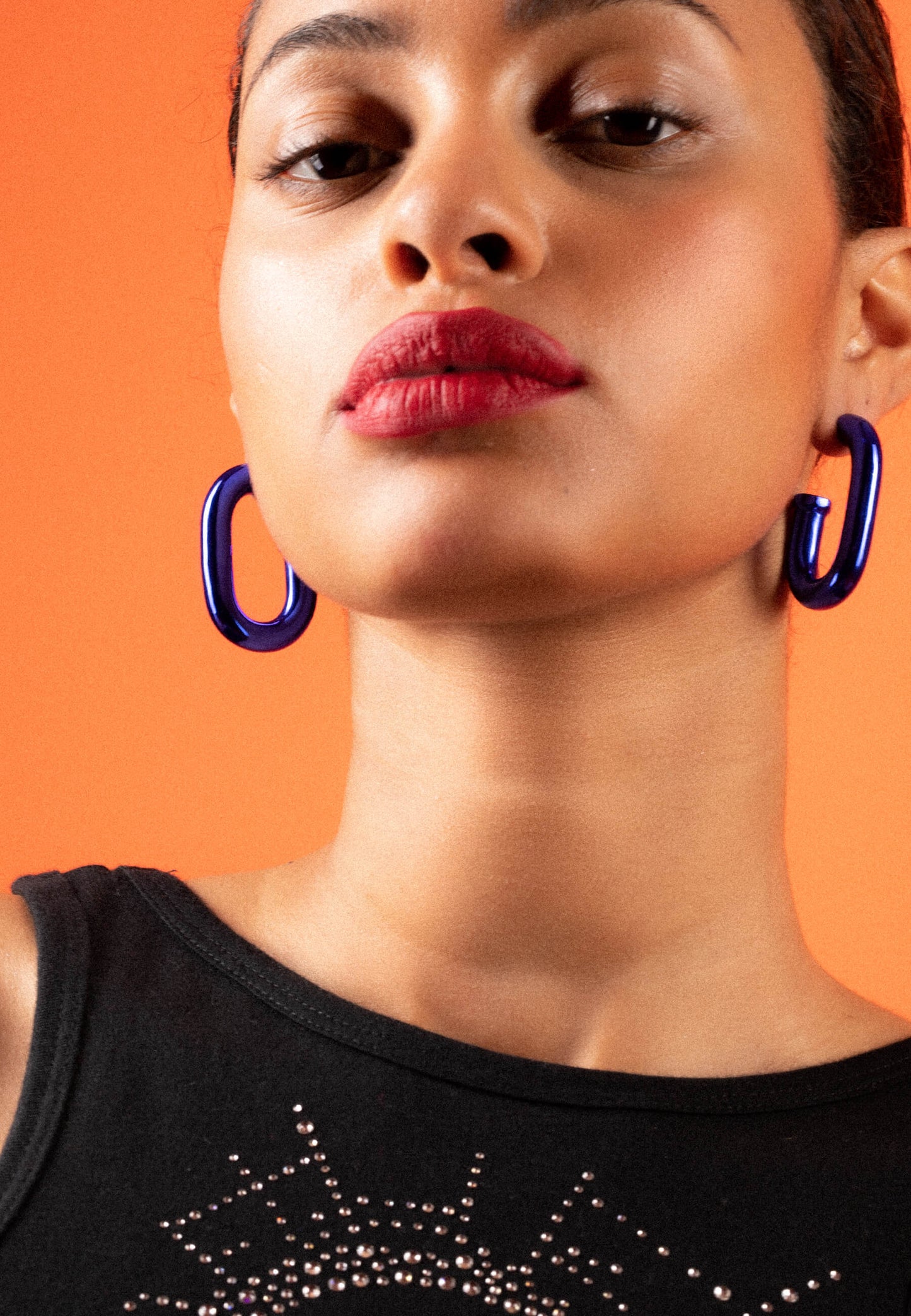 Mercedes Blue Earrings