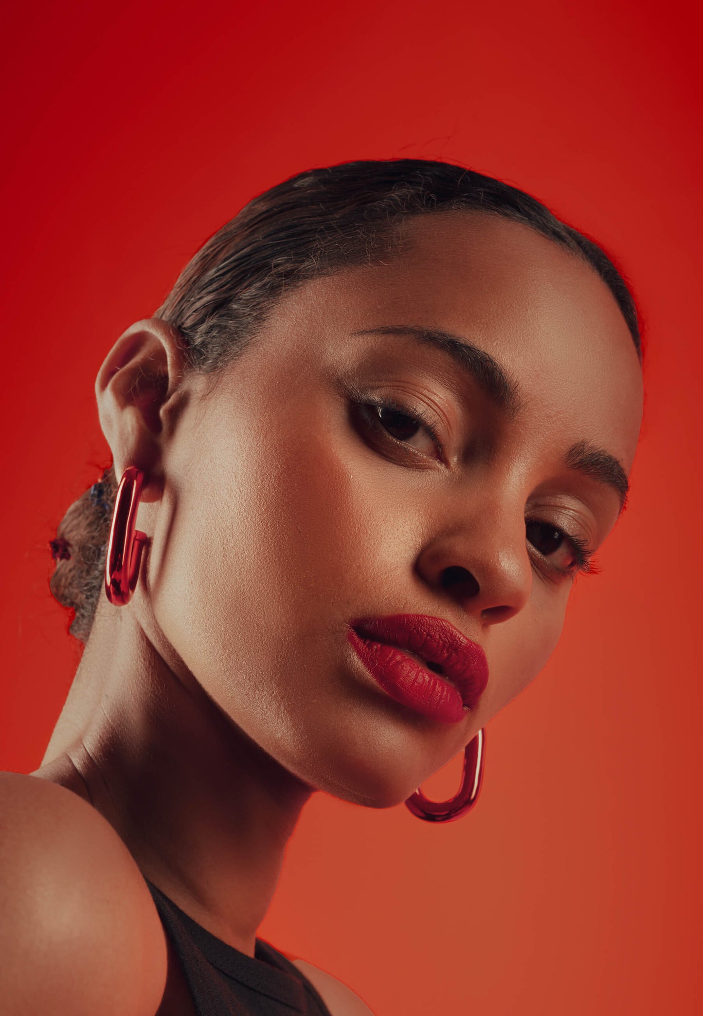 Mercedes Orange Earrings