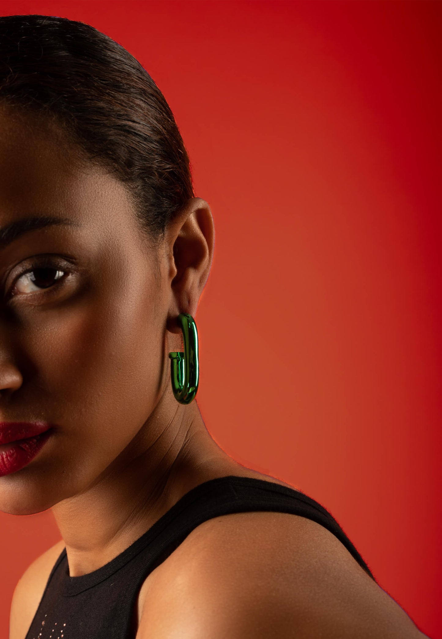 Mercedes Green Earrings