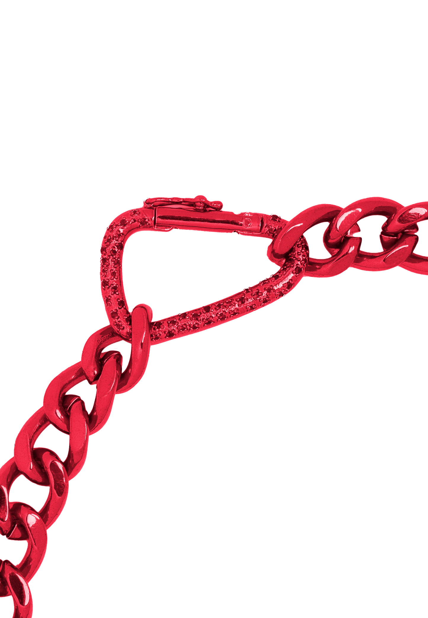 El Jaro Snap Hook Necklace in Fuchsia