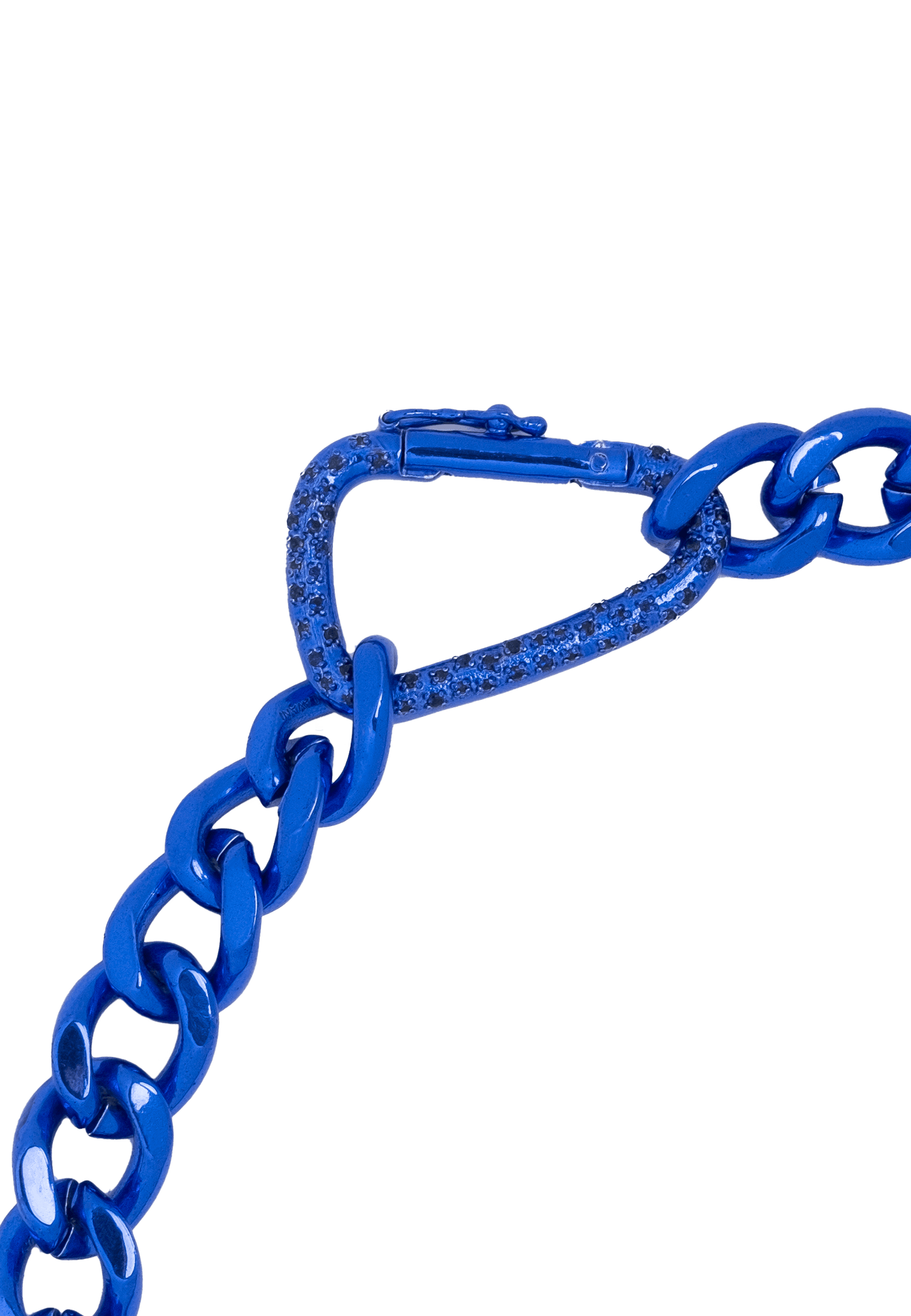 El Jaro Snap Hook Necklace in Blue