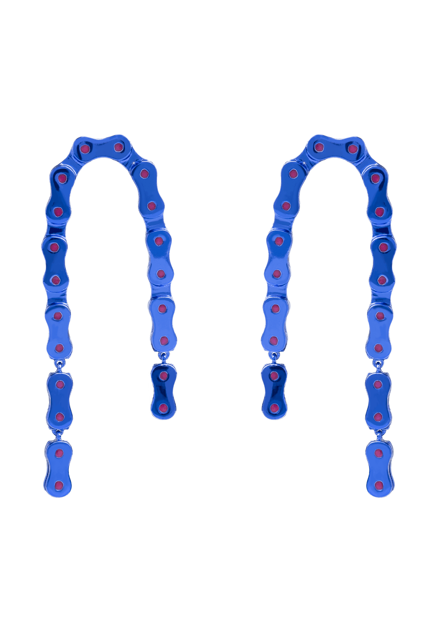 Vallecas Chain Earrings in Blue