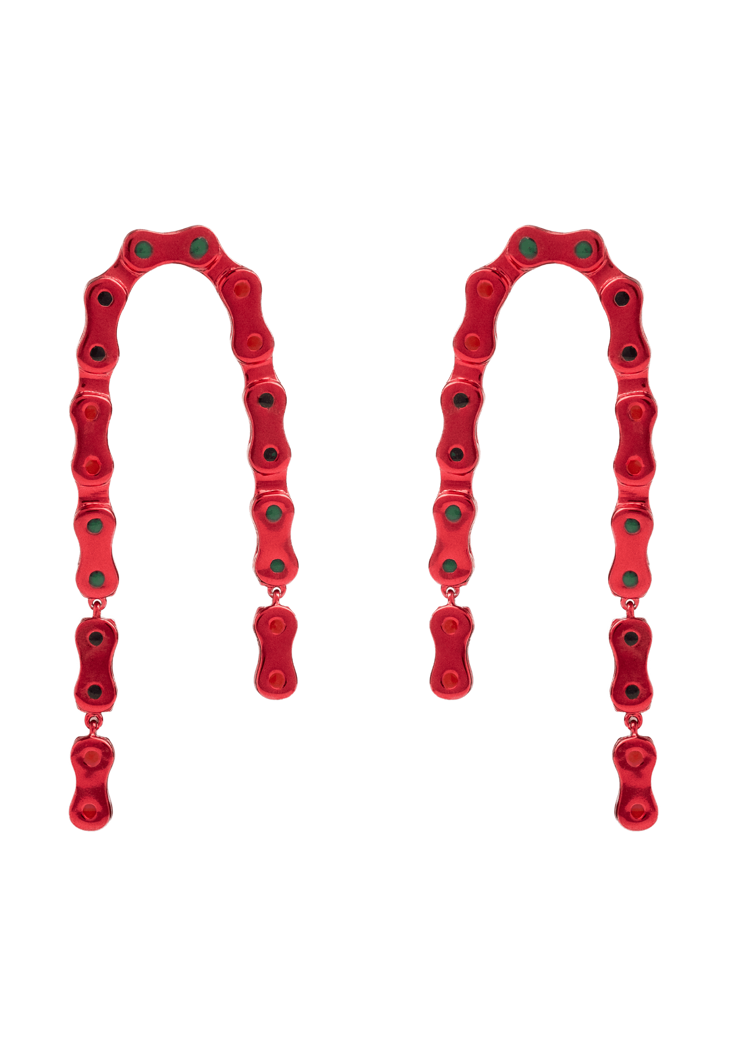 Vallecas Chain Earrings in Fuchsia
