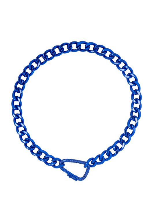 El Jaro Snap Hook Necklace in Blue